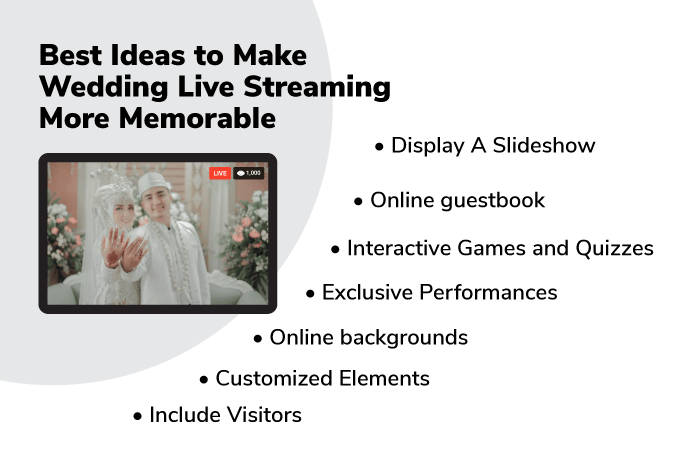 Ideas to Make Wedding Live Streaming More Memorable