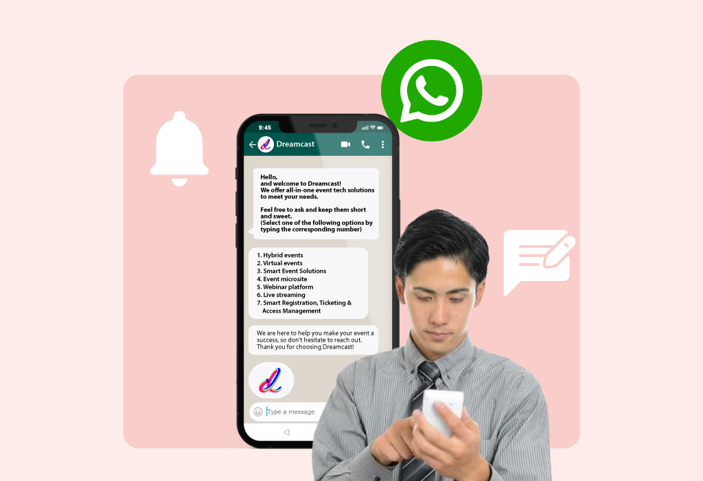 message sent to customers on WhatsApp