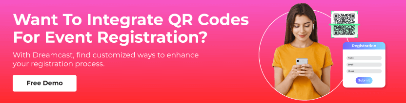 integrate QR codes for event registration