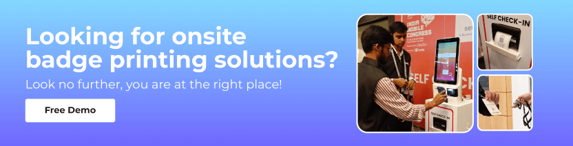 badge solution at event