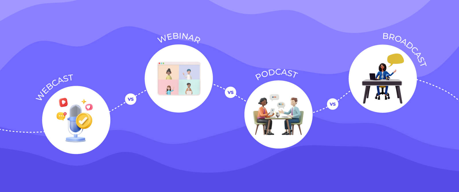Webcast vs Webinar vs Podcast vs Broadcast: Know The Difference & Everything