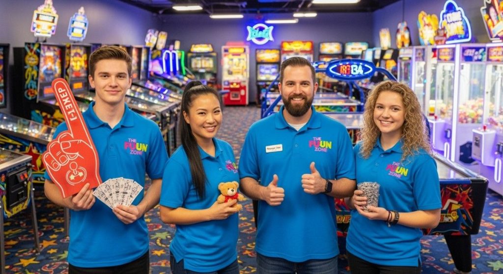 Cashless payment system for Family Fun Center