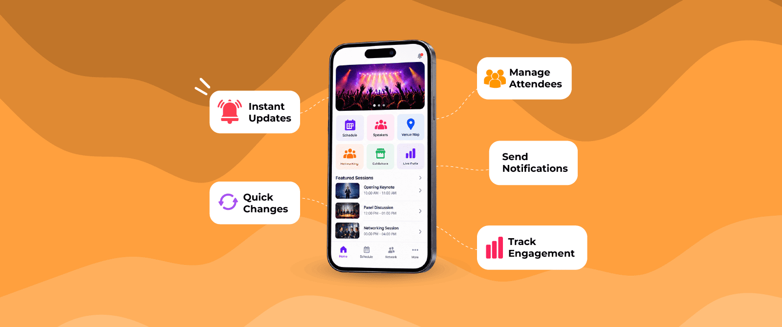 How a Custom Mobile Event App Solves Last-Minute Event Management Challenges