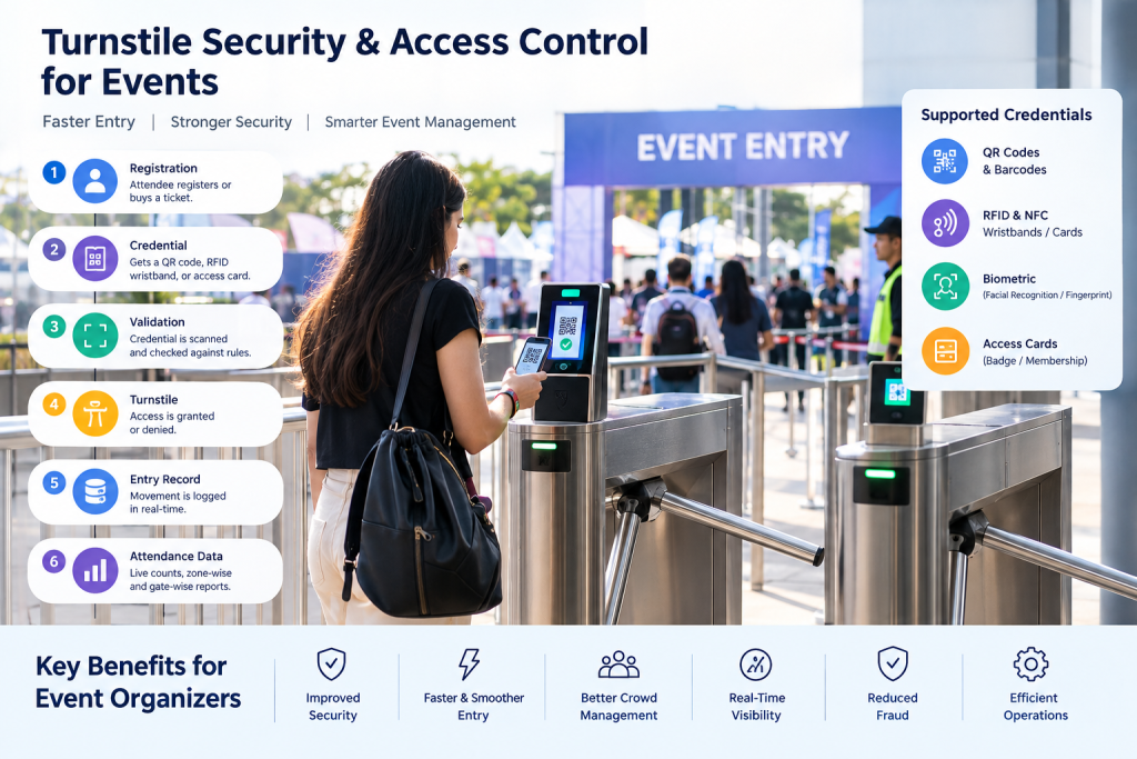 turnstile Security & Access Control for Events
